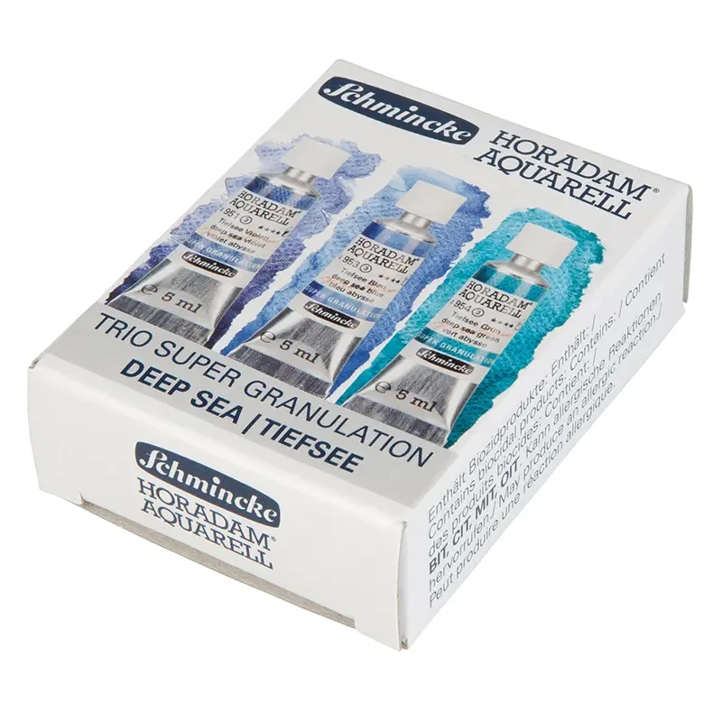 Farby akwarelowe Schmincke Horadam Aquarell zestaw 3 x 5 ml - 614 Deep Sea 02