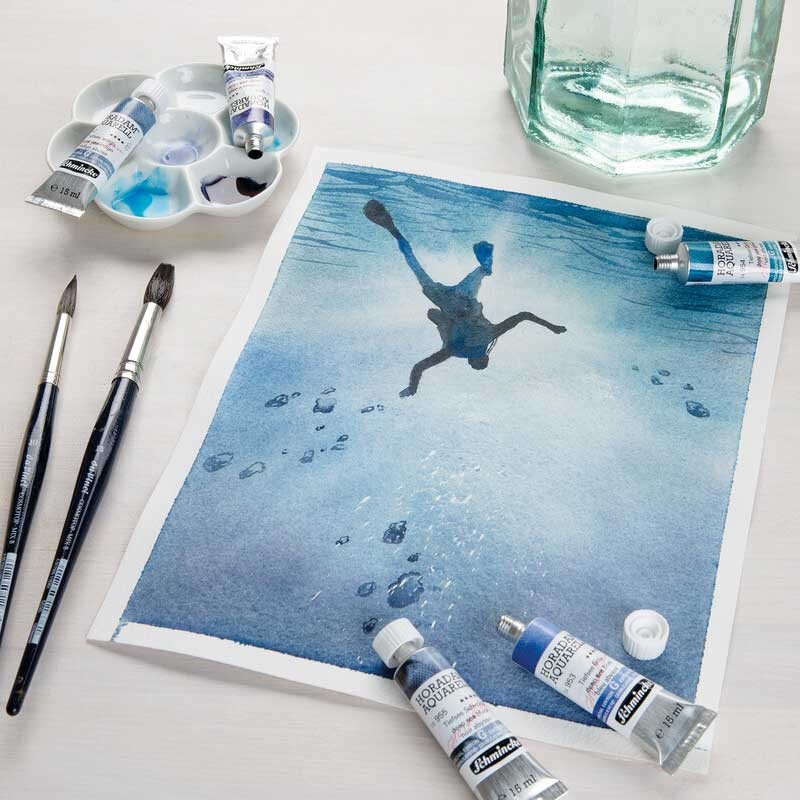 Farby akwarelowe Schmincke Horadam Aquarell zestaw 3 x 5 ml - 614 Deep Sea 04