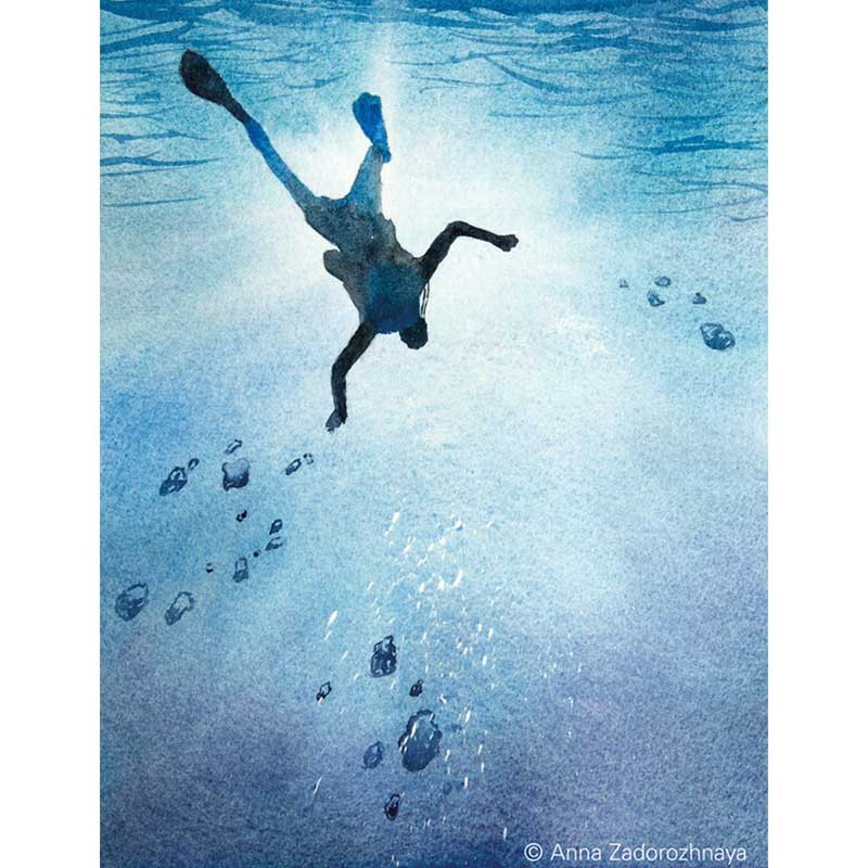 Farby akwarelowe Schmincke Horadam Aquarell zestaw 3 x 5 ml - 614 Deep Sea 05