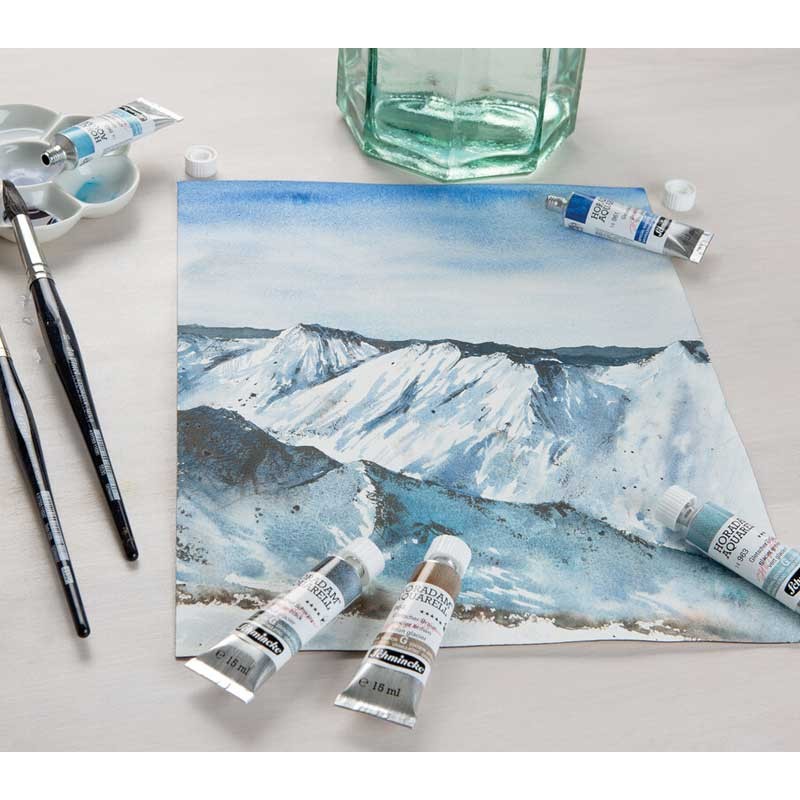 Farby akwarelowe Schmincke Horadam Aquarell zestaw 3 x 5 ml - 616 Glacier 04