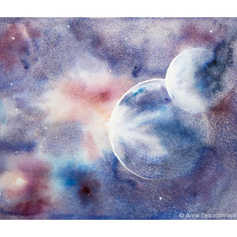 Farby akwarelowe Schmincke Horadam Aquarell zestaw 3 x 5 ml - 615 Galaxy 04