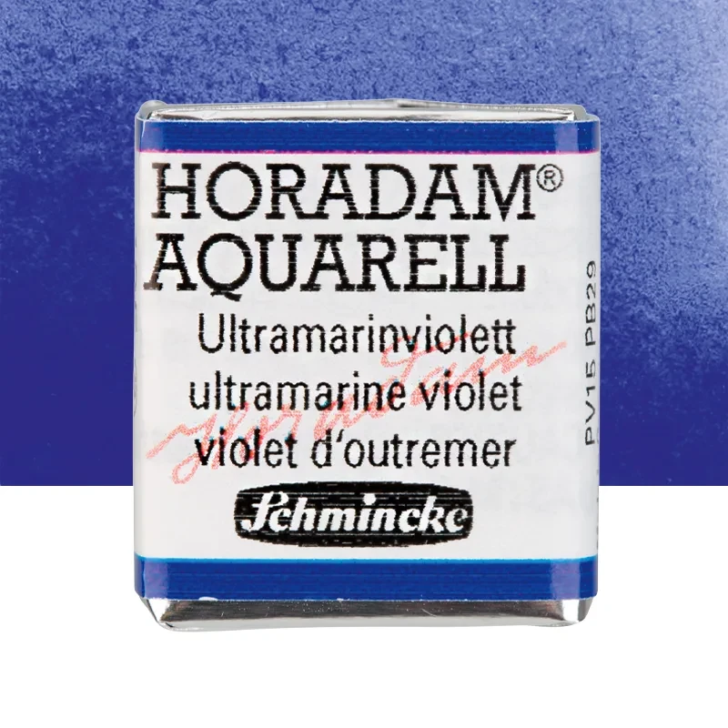 Farba akwarelowa Schmincke Horadam Aquarell półkostka - 495 Ultramarine Violet 01