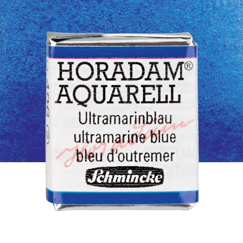 Farba akwarelowa Schmincke Horadam Aquarell półkostka - 496 Ultramarine Blue 01