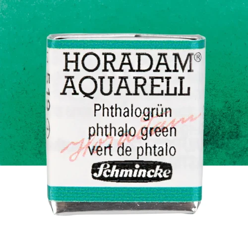 Farba akwarelowa Schmincke Horadam Aquarell półkostka - 519 Phthalo Green