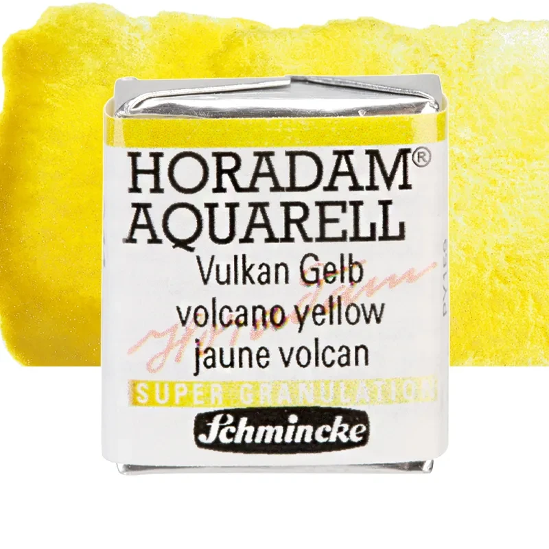 Farba akwarelowa Schmincke Horadam Aquarell półkostka - 911 Volcano Yellow 01