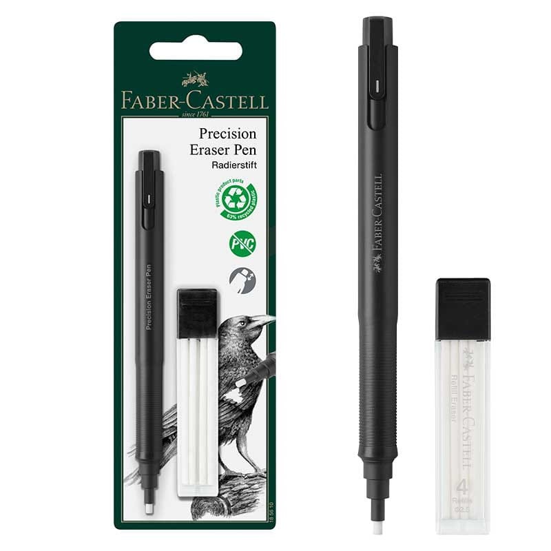 Gumka automatyczna precyzyjna 2.5 mm + 4 wkłady Faber-Castell 01