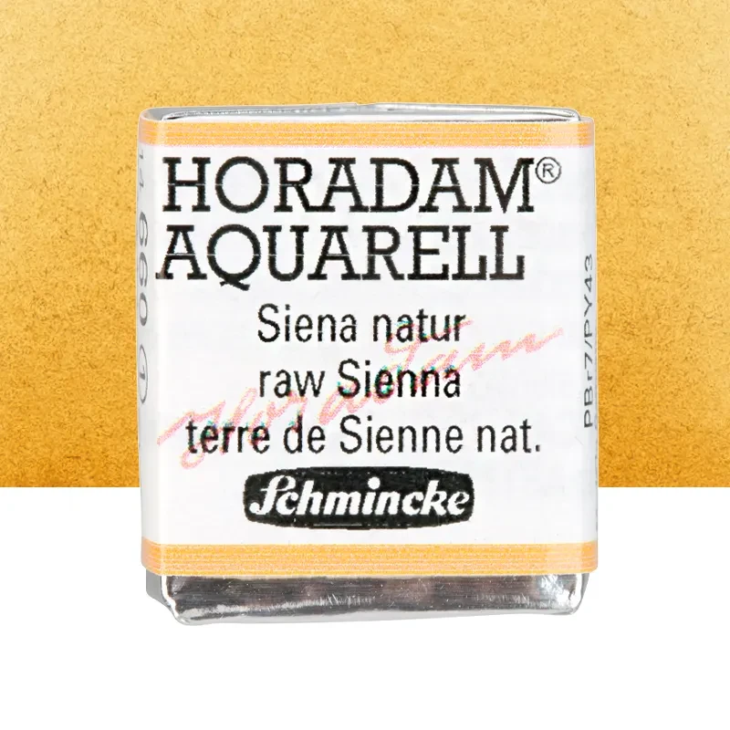 Farba akwarelowa Schmincke Horadam Aquarell półkostka - 660 Raw Sienna 01