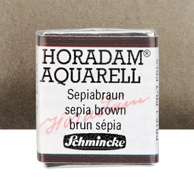 Farba akwarelowa Schmincke Horadam Aquarell półkostka - 663 Sepia Brown 01