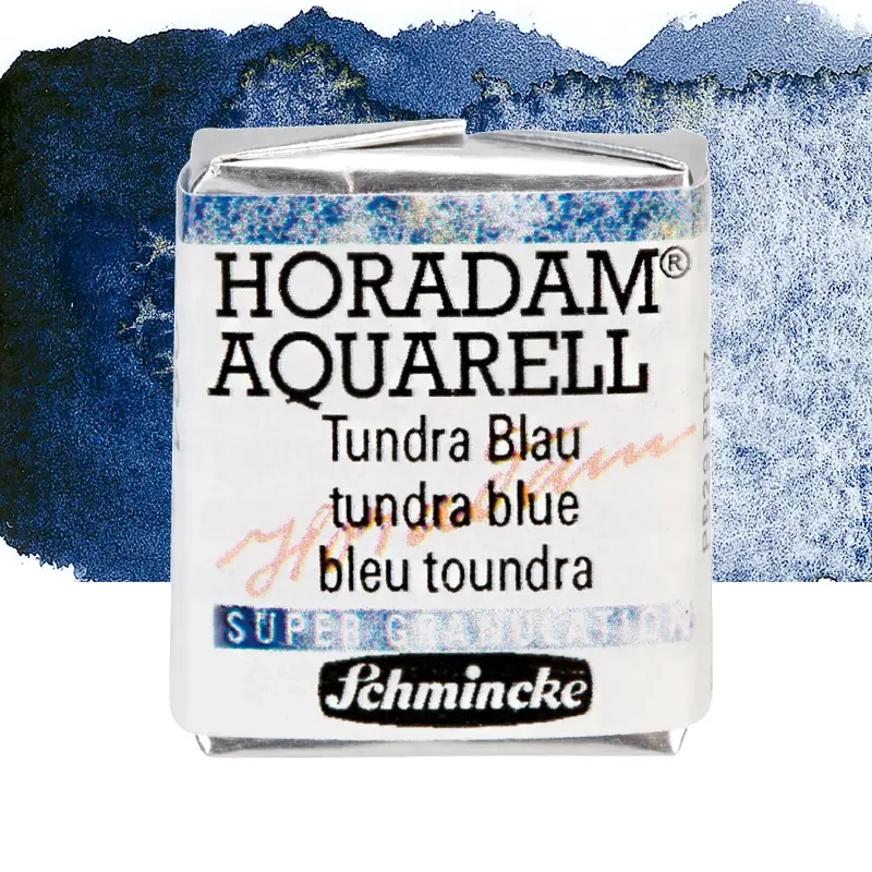 Farba akwarelowa Schmincke Horadam Aquarell półkostka - 984 Tundra Blue 01