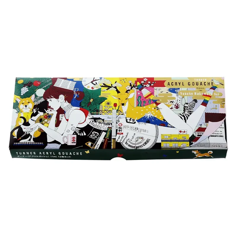 Farby gwasze akrylowe Turner Acryl Gouache Yusuke Nakamura 12 x 11 ml 02