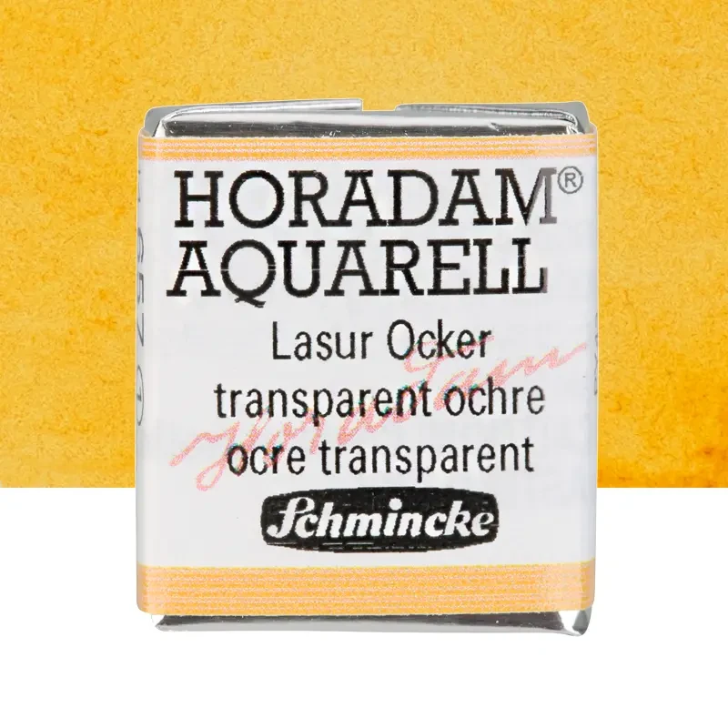 Farba akwarelowa Schmincke Horadam Aquarell półkostka - 657 Transparent Ochre 01