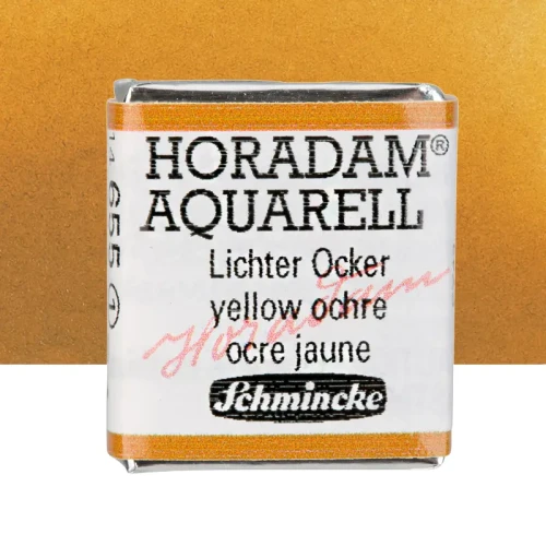 Farba akwarelowa Schmincke Horadam Aquarell półkostka - 655 Yellow Ochre