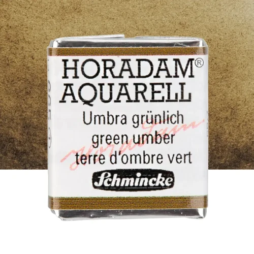 Farba akwarelowa Schmincke Horadam Aquarell półkostka - 665 Green Umber