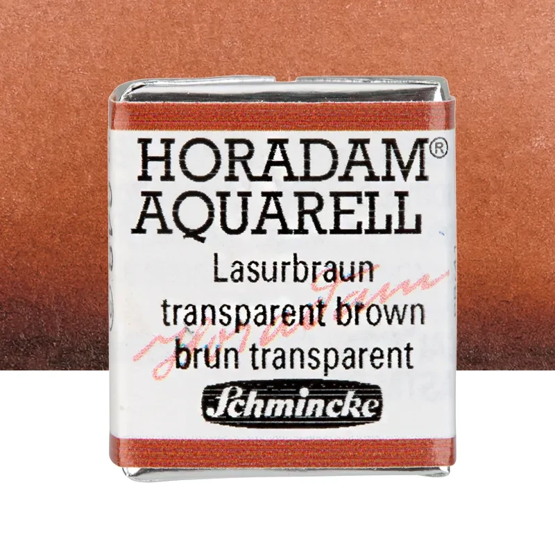 Farba akwarelowa Schmincke Horadam Aquarell półkostka - 648 Transparent Brown 01
