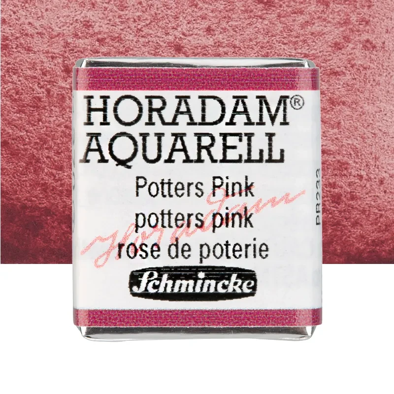 Farba akwarelowa Schmincke Horadam Aquarell półkostka - 370 Potters Pink 01