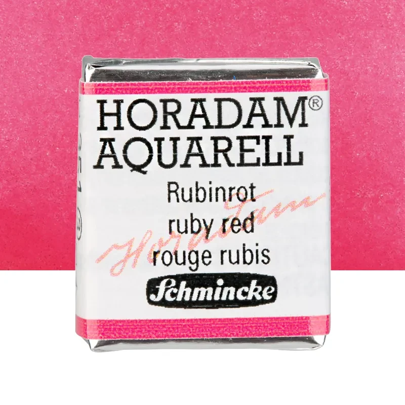 Farba akwarelowa Schmincke Horadam Aquarell półkostka - 351 Ruby Red 01