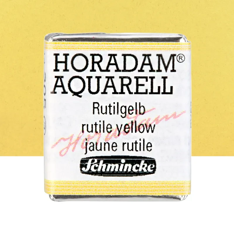 Farba akwarelowa Schmincke Horadam Aquarell półkostka - 205 Rutile Yellow 01