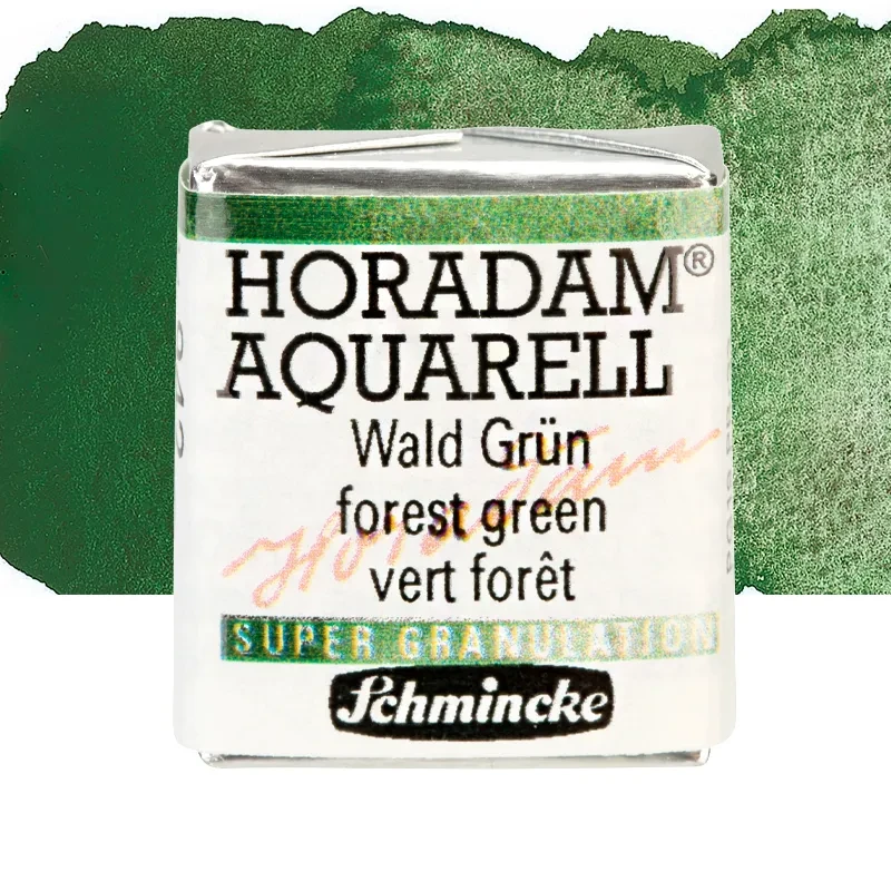 Farba akwarelowa Schmincke Horadam Aquarell półkostka - 942 Forest Green 01