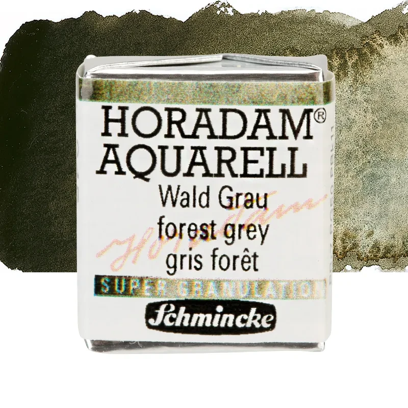 Farba akwarelowa Schmincke Horadam Aquarell półkostka - 945 Forest Grey 01