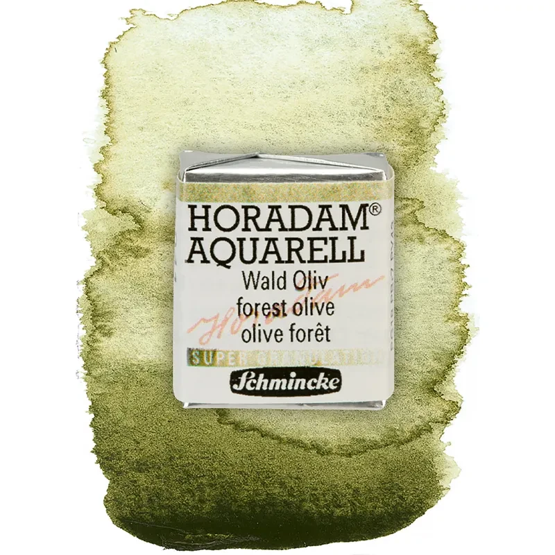 farba-akwarelowa-schmincke-horadam-aquarell-polkostka-941-forest-olive 02.webp