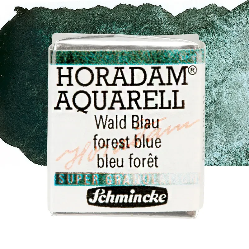 Farba akwarelowa Schmincke Horadam Aquarell półkostka - 943 Forest Blue 01