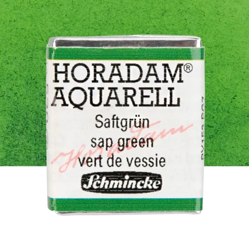 Farba akwarelowa Schmincke Horadam Aquarell półkostka - 530 Sap Green