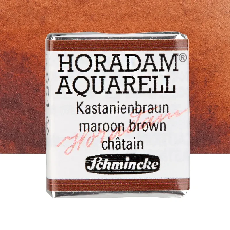 Farba akwarelowa Schmincke Horadam Aquarell półkostka - 651 Maroon Brown 01