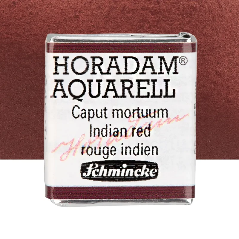 Farba akwarelowa Schmincke Horadam Aquarell półkostka - 645 Indian Red 01