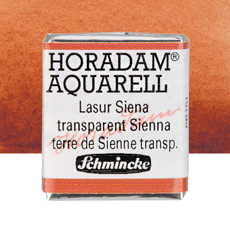 Farba akwarelowa Schmincke Horadam Aquarell półkostka - 653 Transparent Sienna 01