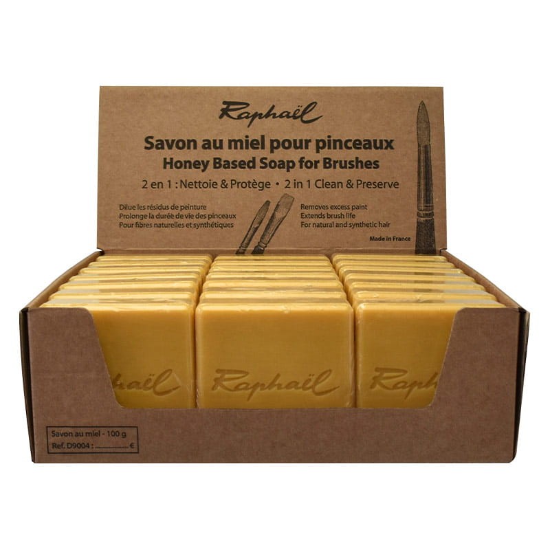 Naturalne mydło do mycia pędzli na bazie miodu - Raphael Honey Base Soap 100 g 02