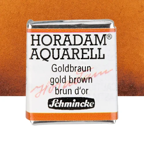 Farba akwarelowa Schmincke Horadam Aquarell półkostka - 654 Gold Brown