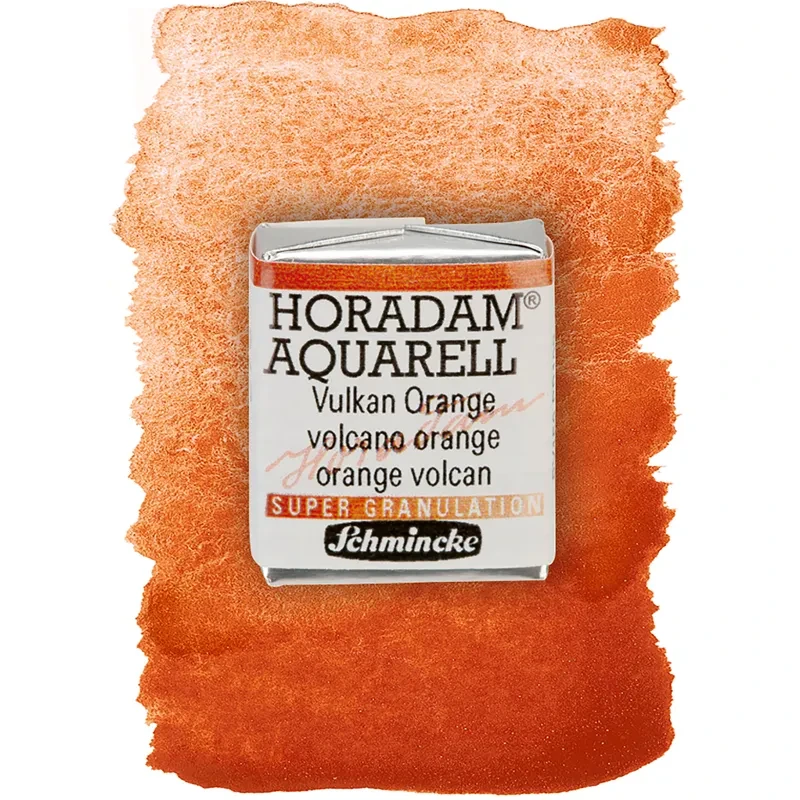 Farba akwarelowa Schmincke Horadam Aquarell półkostka - 912 Volcano Orange 02