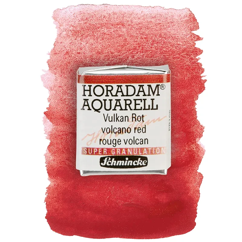Farba akwarelowa Schmincke Horadam Aquarell półkostka - 913 Volcano Red 02