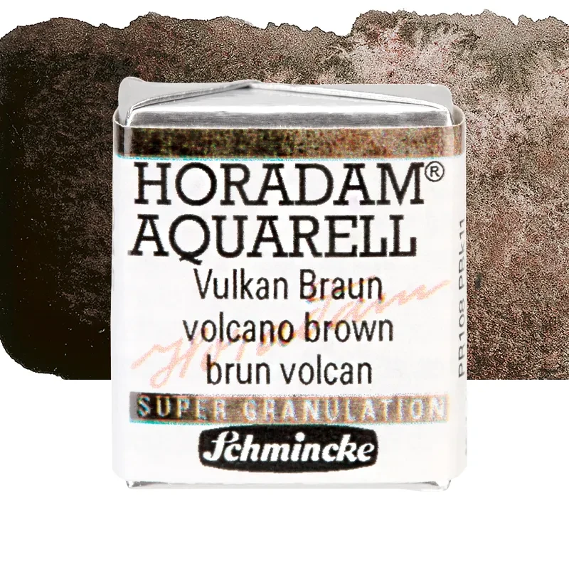 Farba akwarelowa Schmincke Horadam Aquarell półkostka - 915 Volcano Brown 01