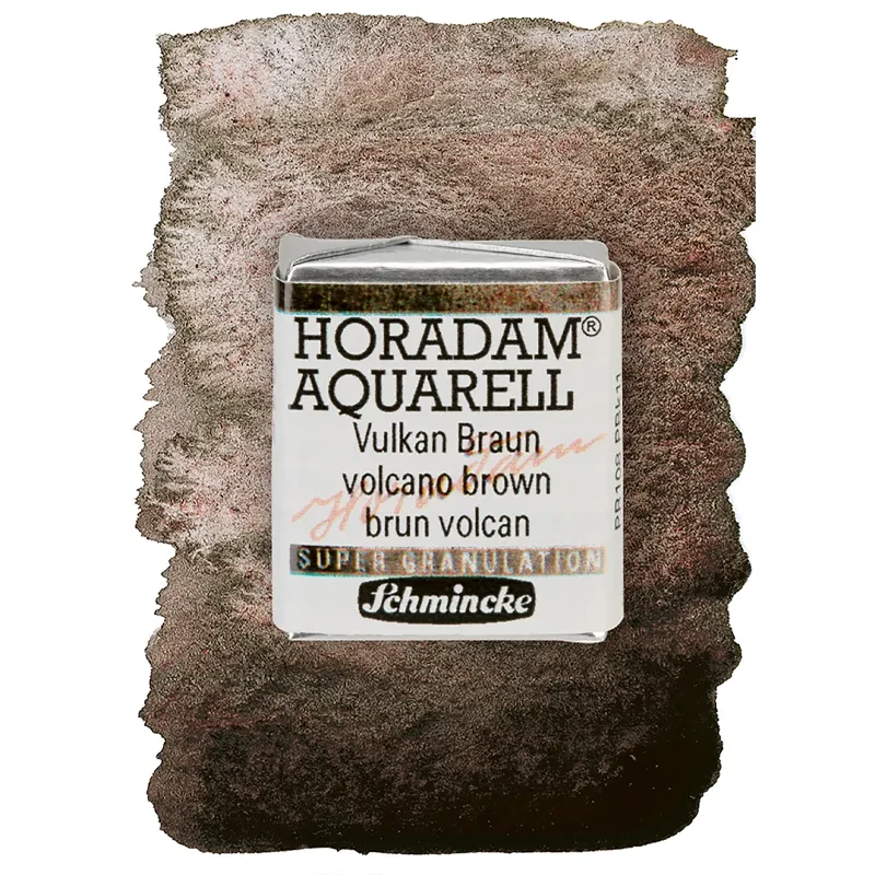 Farba akwarelowa Schmincke Horadam Aquarell półkostka - 915 Volcano Brown 02