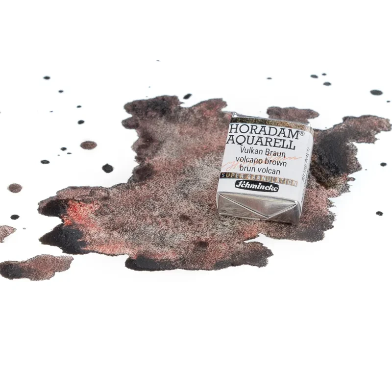 Farba akwarelowa Schmincke Horadam Aquarell półkostka - 915 Volcano Brown 03