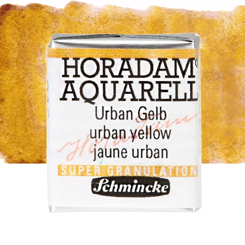 Farba akwarelowa Schmincke Horadam Aquarell półkostka - 916 Urban Yellow 01