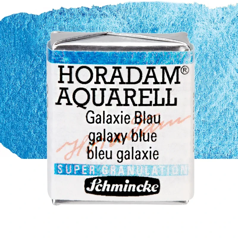 Farba akwarelowa Schmincke Horadam Aquarell półkostka - 973 Galaxy Blue 01