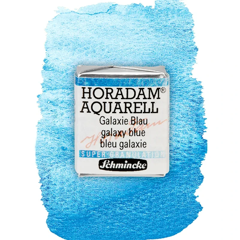 Farba akwarelowa Schmincke Horadam Aquarell półkostka - 973 Galaxy Blue 02