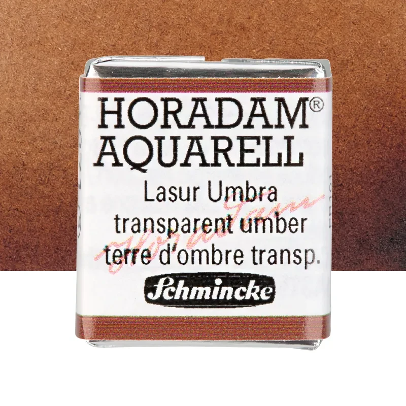 Farba akwarelowa Schmincke Horadam Aquarell półkostka - 671 Transparent Umber 01