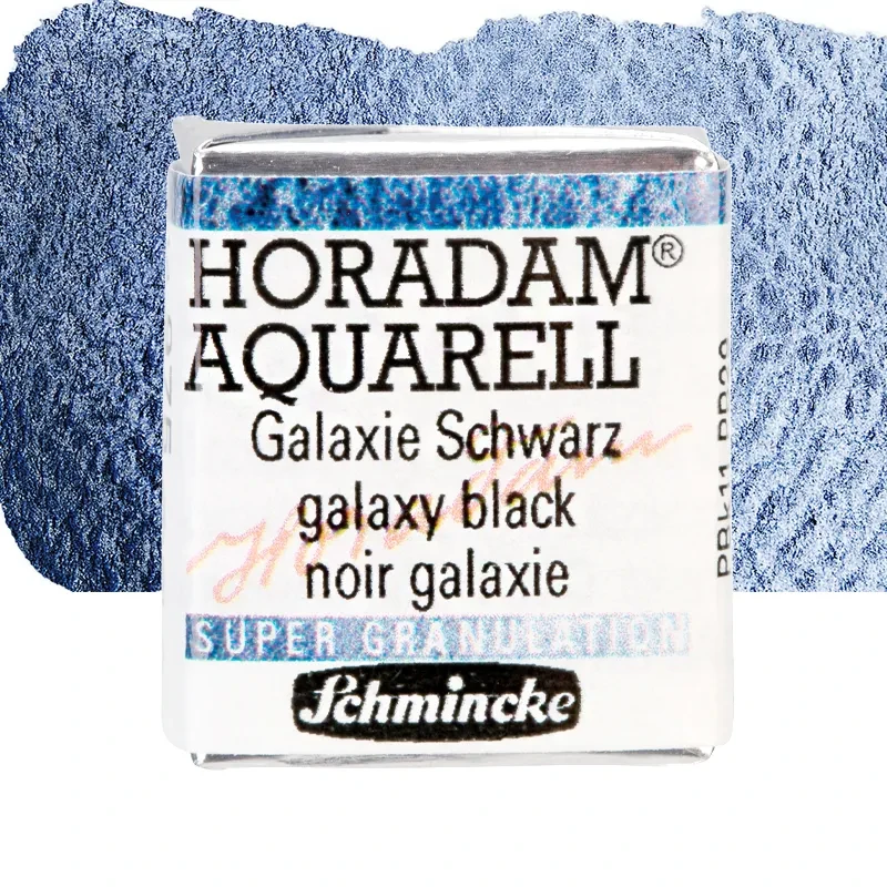 Farba akwarelowa Schmincke Horadam Aquarell półkostka - 975 Galaxy Black 01
