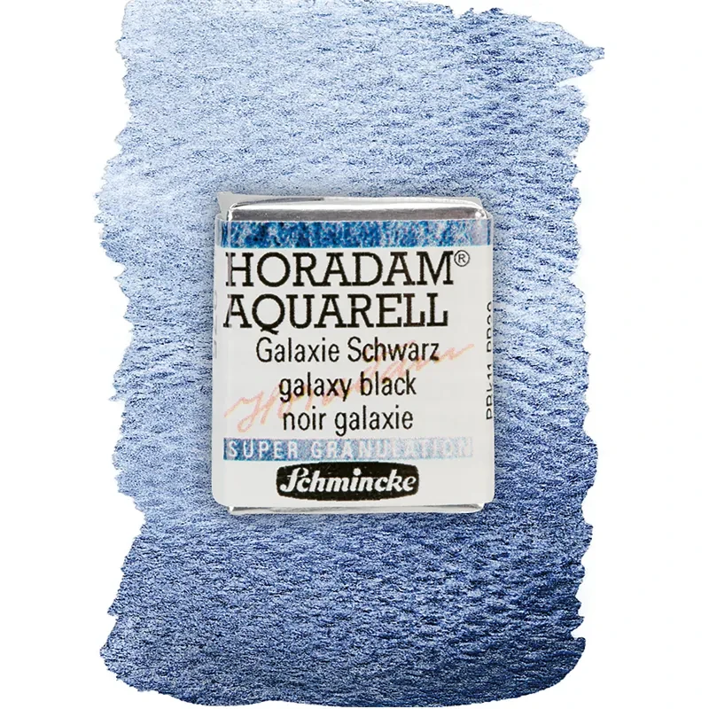 Farba akwarelowa Schmincke Horadam Aquarell półkostka - 975 Galaxy Black 02