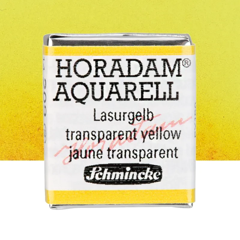 Farba akwarelowa Schmincke Horadam Aquarell półkostka - 209 Transparent Yellow 01