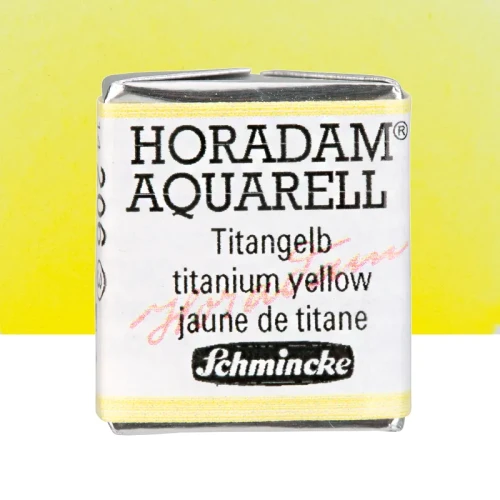 Farba akwarelowa Schmincke Horadam Aquarell półkostka - 206 Titanium Yellow