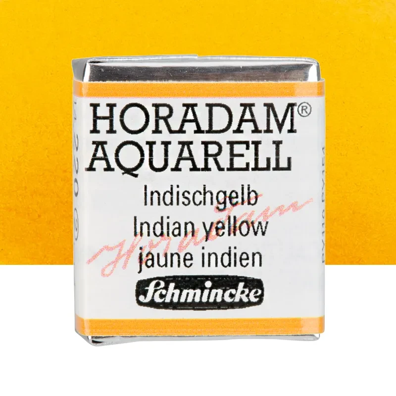 Farba akwarelowa Schmincke Horadam Aquarell półkostka - 220 Indian Yellow 01