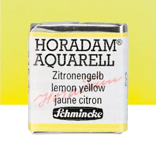 Farba akwarelowa Schmincke Horadam Aquarell półkostka - 215 Lemon Yellow