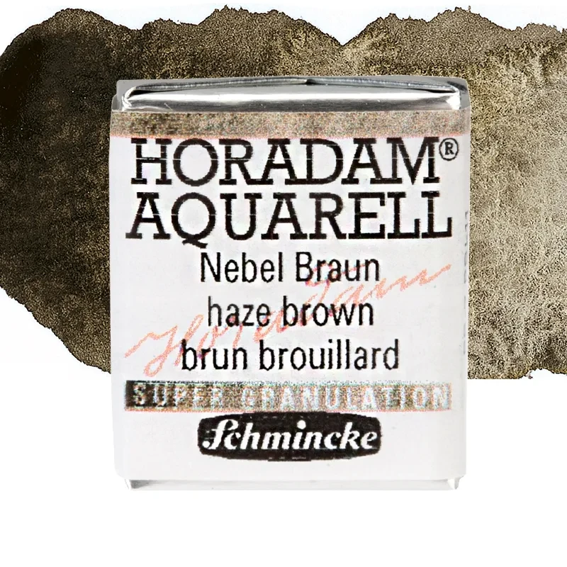 Farba akwarelowa Schmincke Horadam Aquarell półkostka - 969 Haze Brown 01