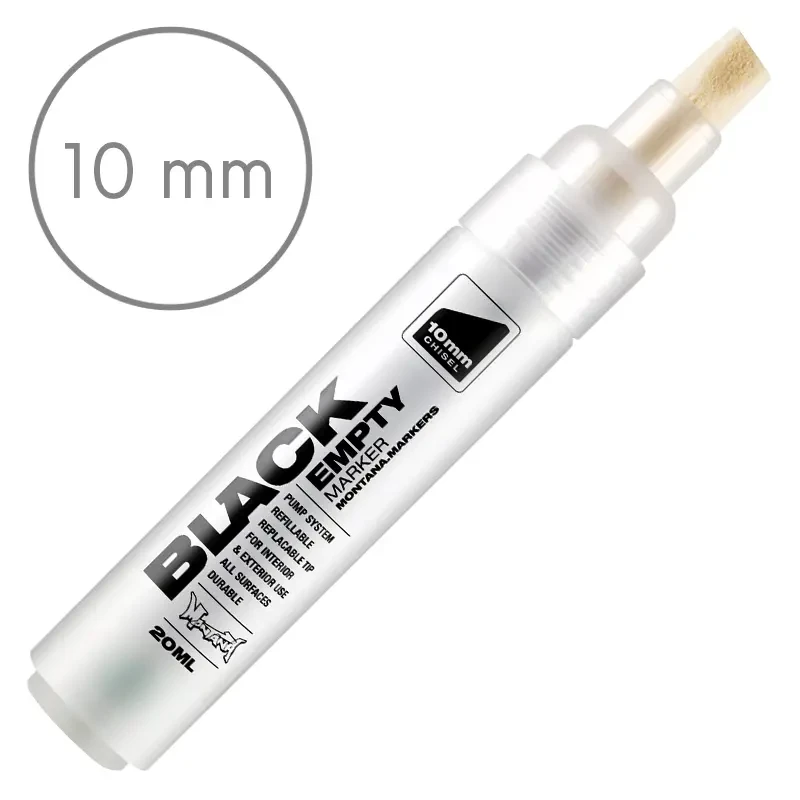 Pusty marker Montana Black Chisel 10 mm 01