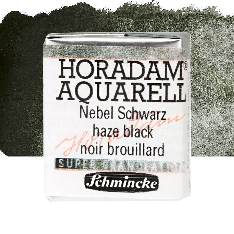 Farba akwarelowa Schmincke Horadam Aquarell półkostka - 970 Haze Black 01