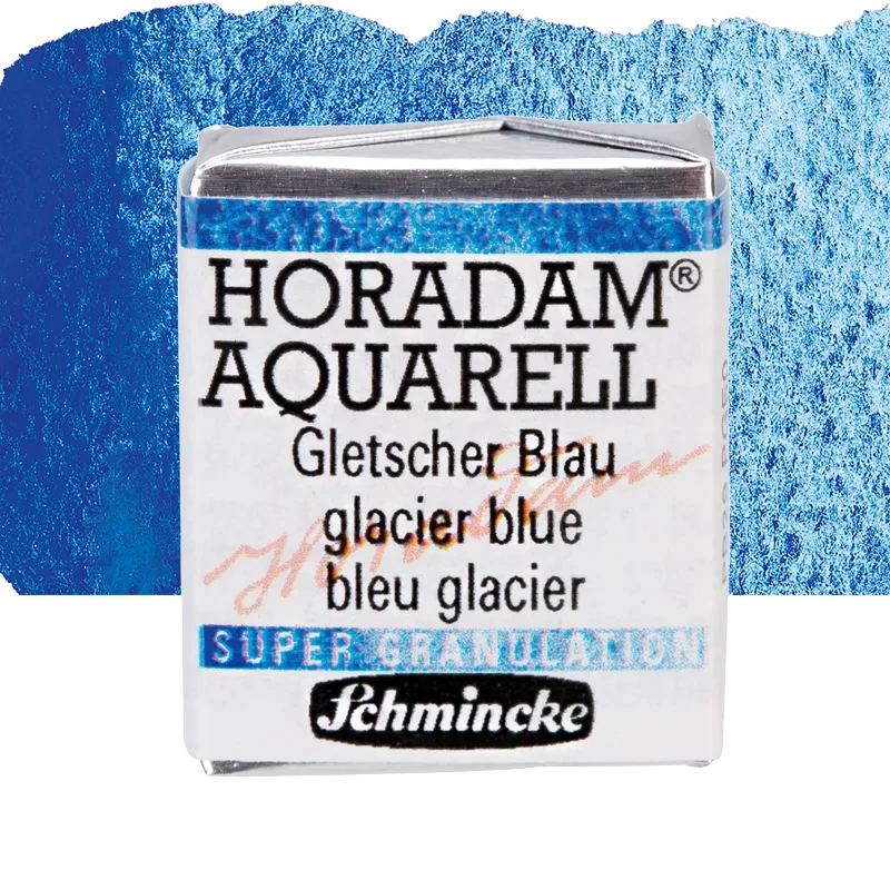 Farba akwarelowa Schmincke Horadam Aquarell półkostka - 961 Glacier Blue 01